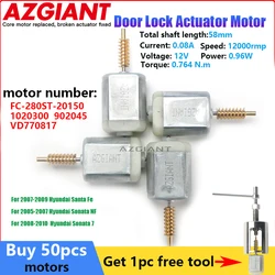 FC-280ST-20150 Central Door Lock Motor 12V DC for Hyundai Santa Fe Sonata 7/NF repair Car accessory VD770817 1020300 902045