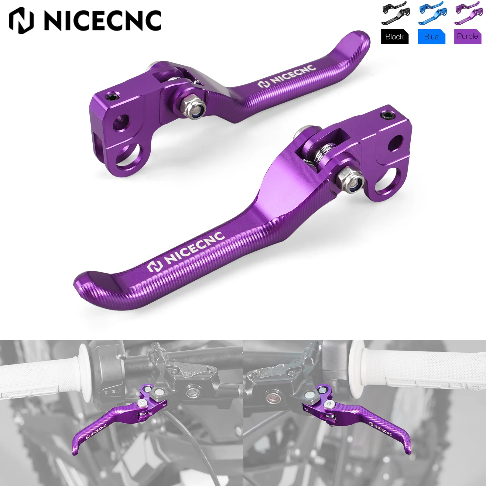 

NICECNC Electric Dirt Bike Front Rear Brake Lever Kit Aluminum For Surron Light Bee X Light Bee S Light Bee L1E Segway X160 X260