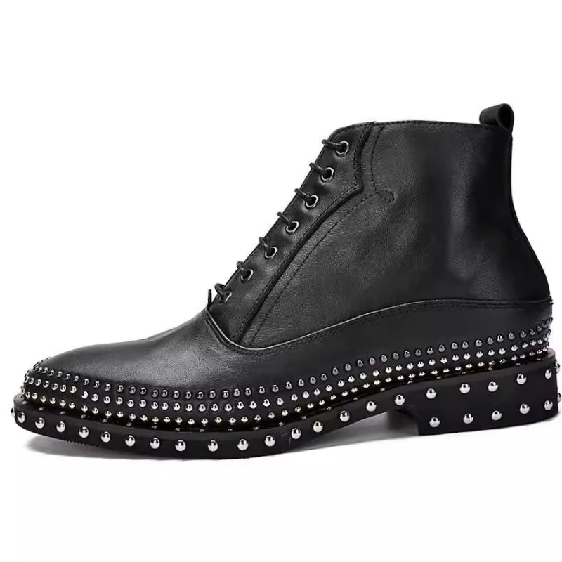 بريطانيا الأصلي برشام تصميم أحذية الموضة أحذية للرجال جلد طبيعي مخيط يدويا مريحة الأعمال أحذية قصيرة غير رسمية