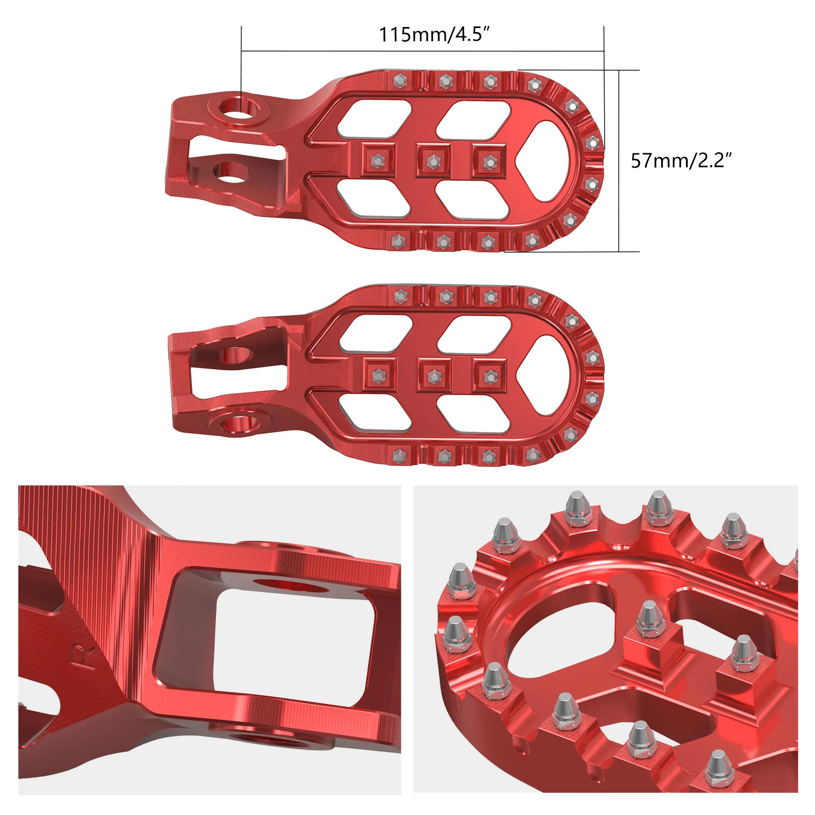 NICECNC Forged Foot Pegs Footrests For Stark Varg EX MX SM 2024-2026 Electrical Bike 6061-T6 Aluminium Motorcycle Anodization