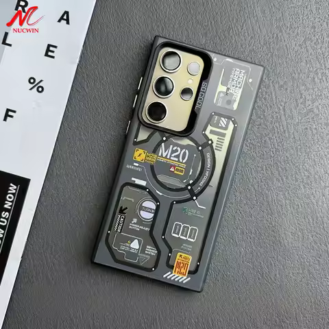 S25 Ultra M20 Circuit Lable Silver Plate IMD Case For Samsung Galaxy S24 S23 Ultra S22 S21 Plus S20 FE Note20 A55 A16 A56 Cover