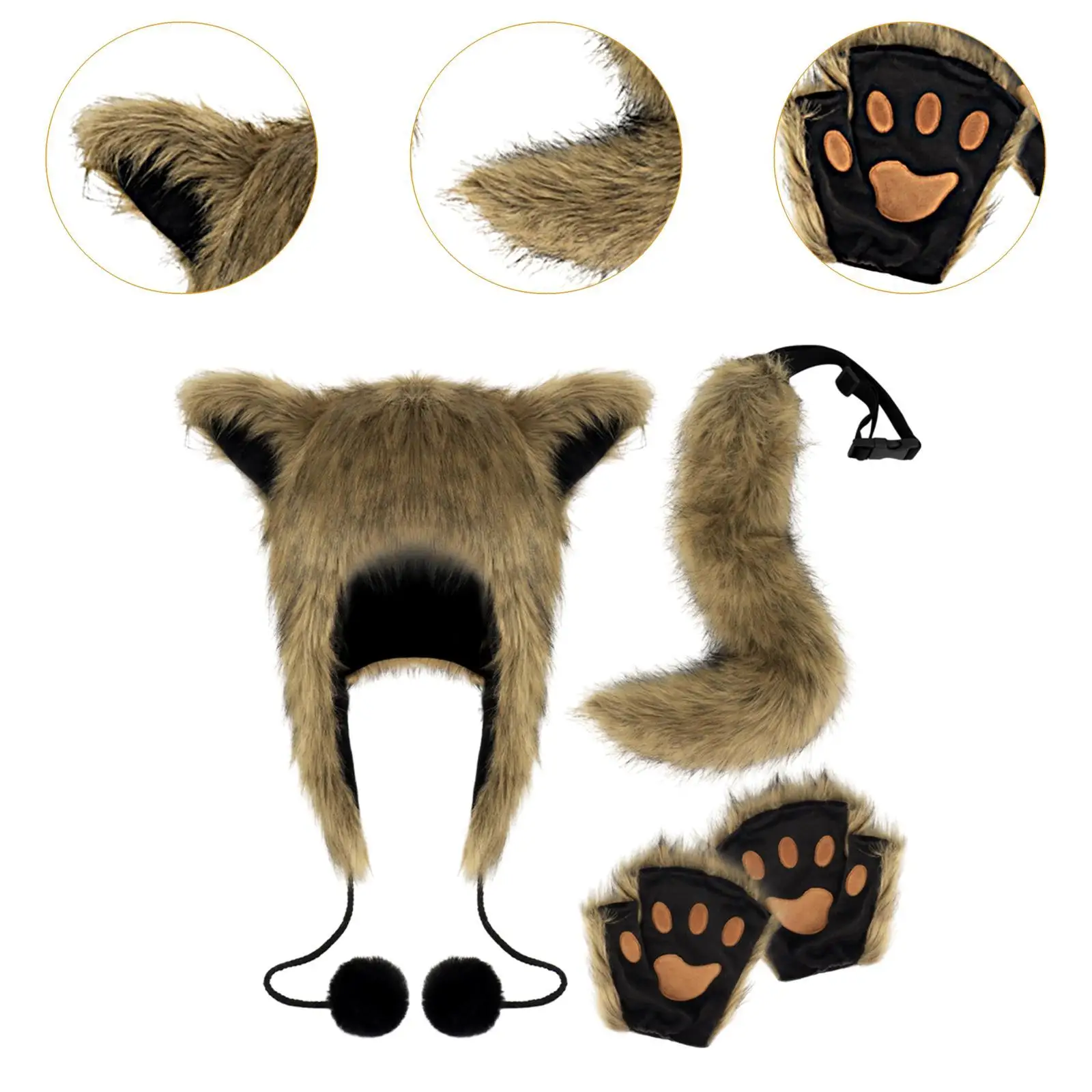 Disfraz de animal de peluche, novedad, accesorios de cosplay para mujer, para fiesta temática, club nocturno, puesta en escena, vacaciones, cumpleaños