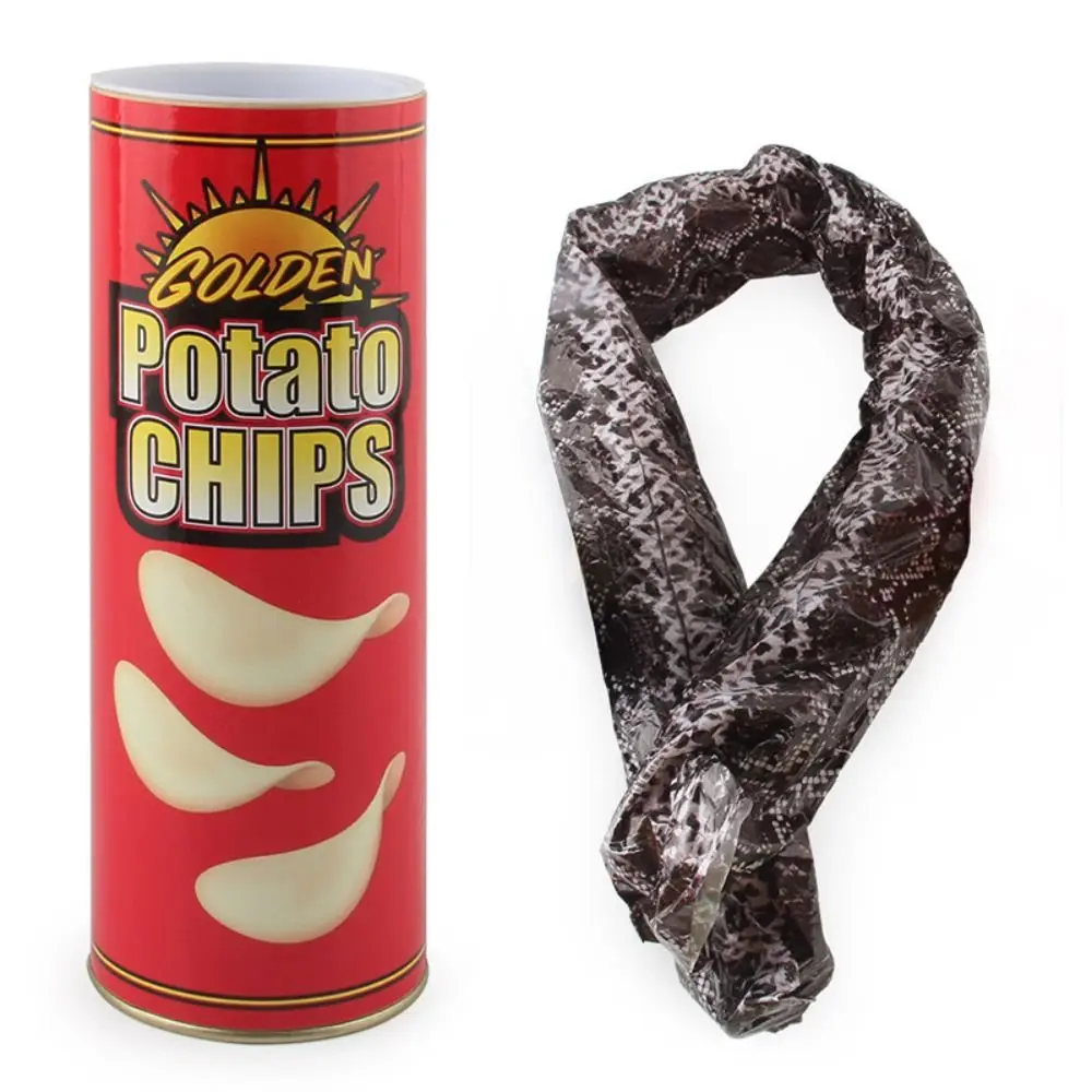 

Spoof Jokes Reusable Fake Snake Jump Magic Tricks Popcorn Can Potato Chip Can Party Decoration Spring Snake