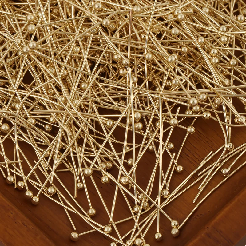 

100pcs Stainless Steel Round Head Pin for Jewelry Making Supplies Ball Pins Jewelry Findings Headpins Eye Pins Accessories