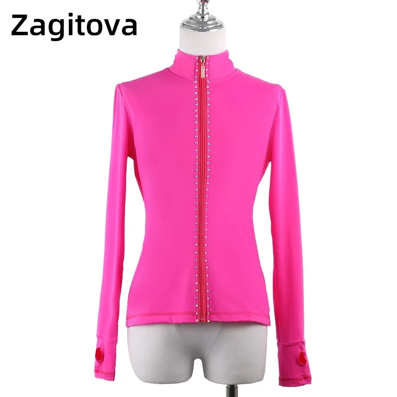 

customized ZAGITOVA Figure skating training suit children's waterproof top high elasticity girls' adult skating suit jacket