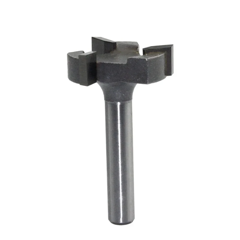 6mm Shank 1/4 shank 3 teeth T-Slot Router Bit Milling Straight Edge Slotting Milling Cutter Cutting Handle for Wood Woodwork