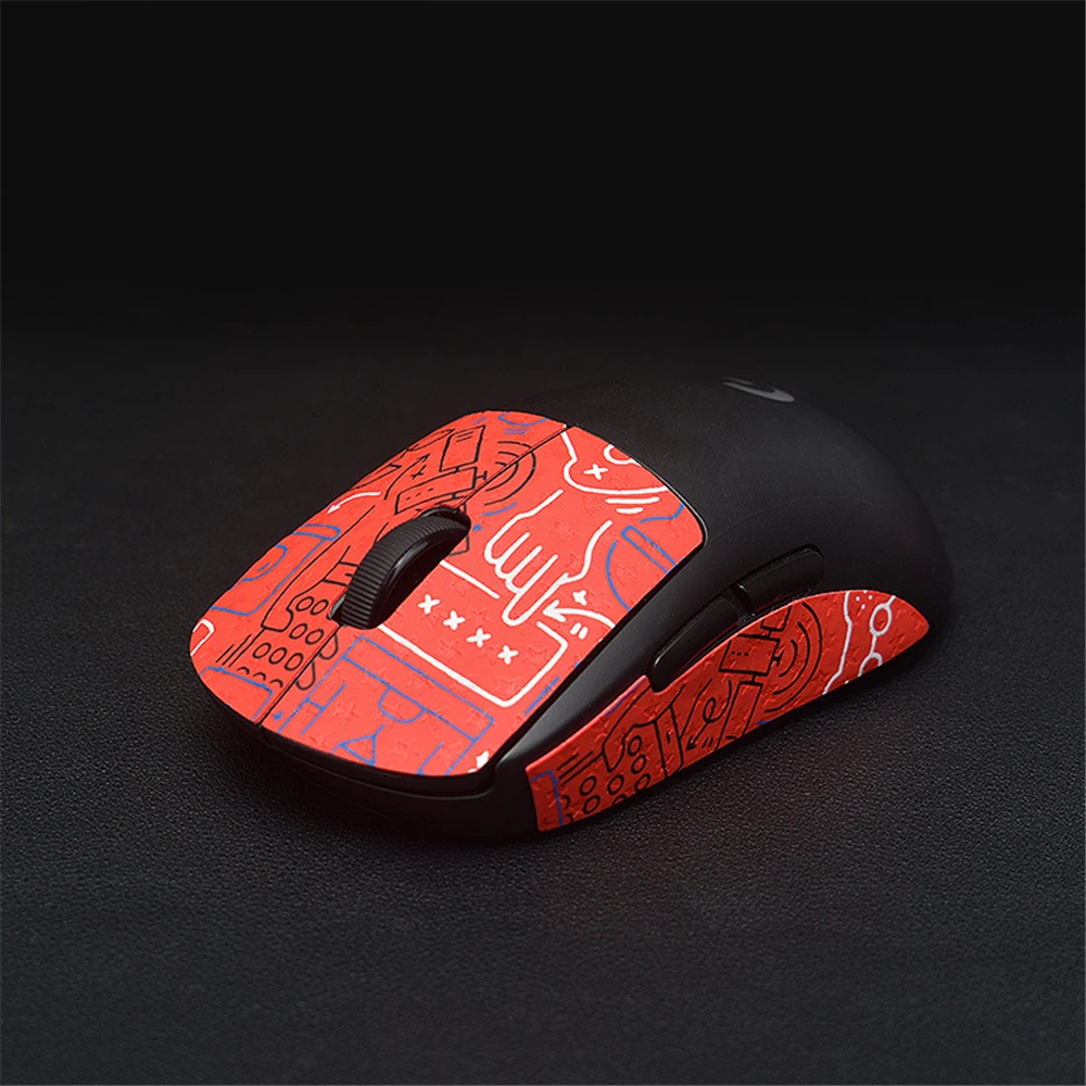 DIY เมาส์เมาส์สเก็ตสติกเกอร์สติกเกอร์เหงื่อ Anti-Slip Grip เทปสำหรับ Logitech G Pro X superlight แผ่น
