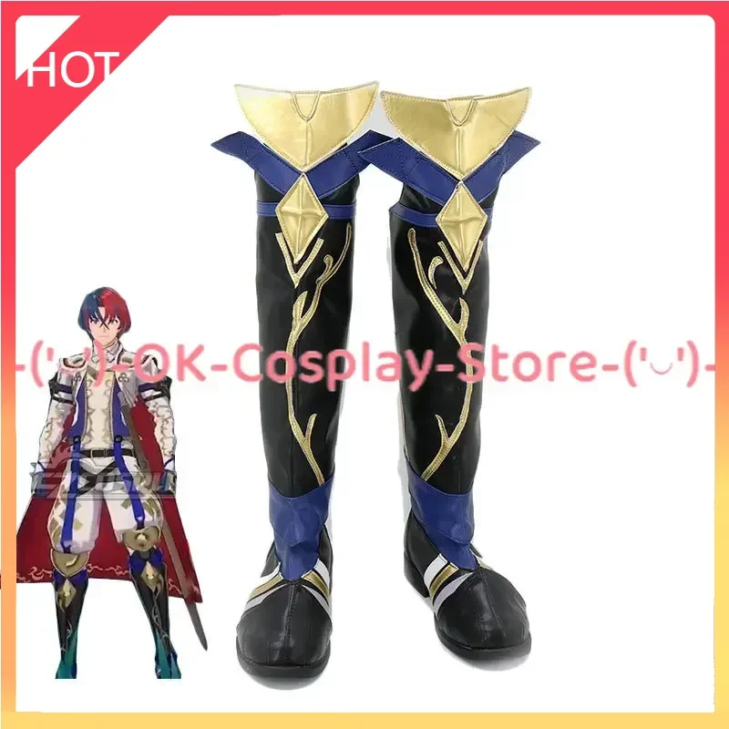 

Ryuru Cosplay Shoes Halloween Carnival Boots Game Fire Emblem Cosplay Prop PU Leather Shoes Custom Made