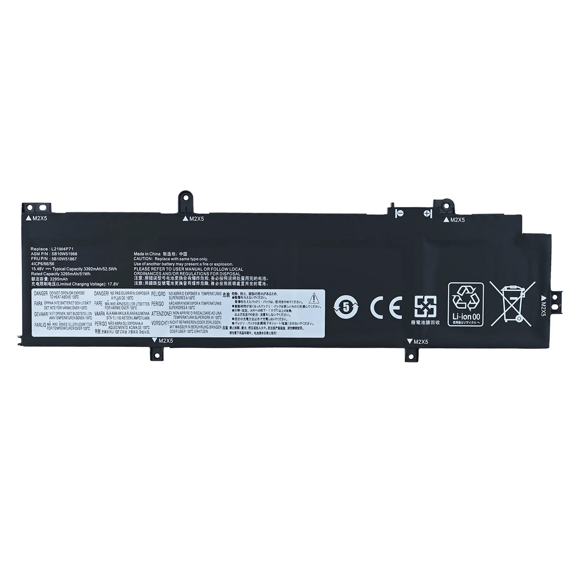 L21D4P71 L21C4P71 L21L4P71 Laptop Battery For Lenovo ThinkPad T14 P14s Gen 3 2022 L21M4P71 L21M4P72 SB10W51967