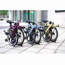 MINT TRI-FOLDING bike BOB six 16-inch 6-speed steel frame foldable light weight folding bicycle