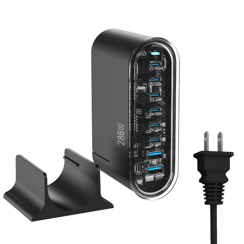 268w-high-power-desktop-charger-6c2a-multi-port-fast-charging-adapter-pd100w-fast-charging-multi-port-charger