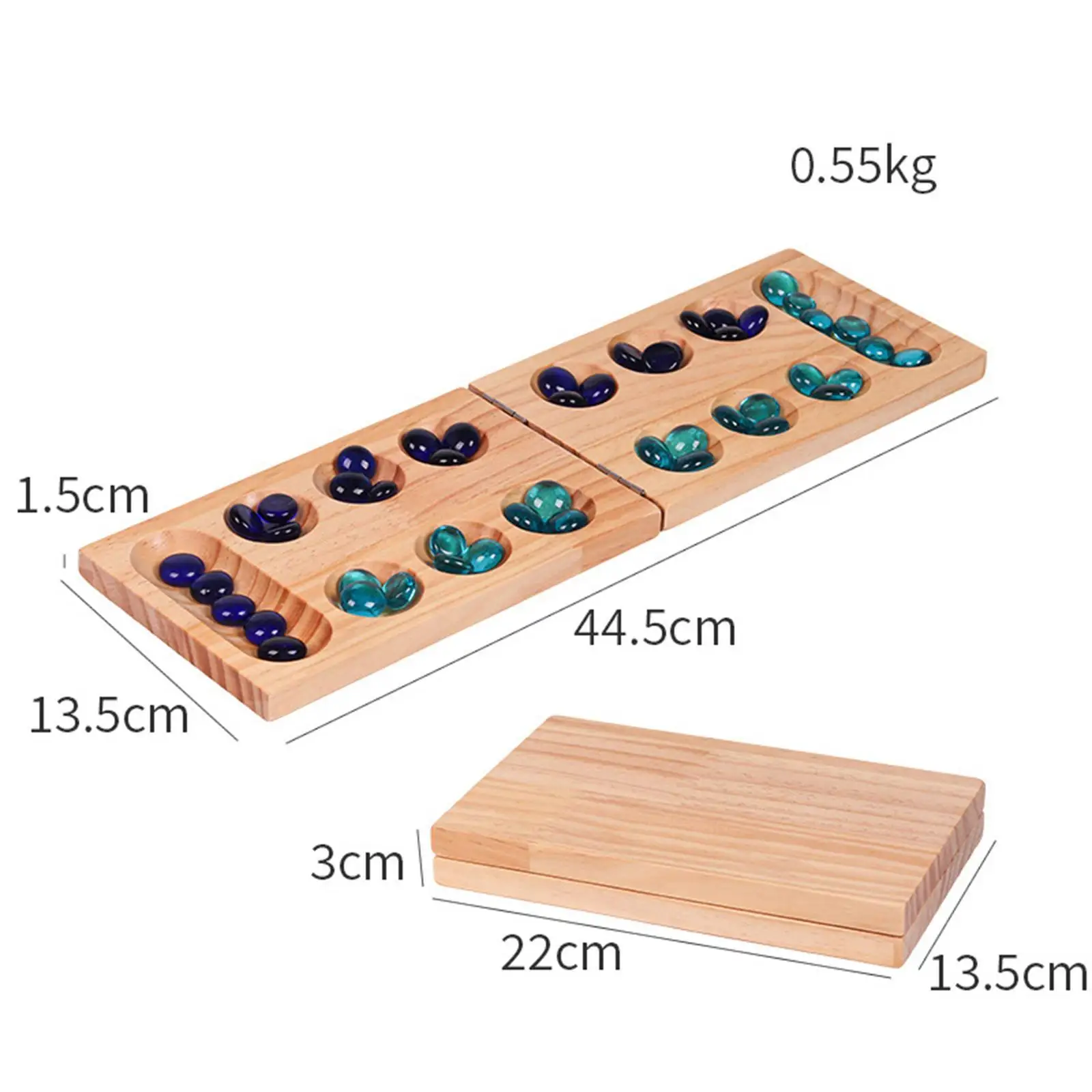 Engage In Fun And Education Solid And Durable Mancala Board Game With Stones Impeccable Gifts