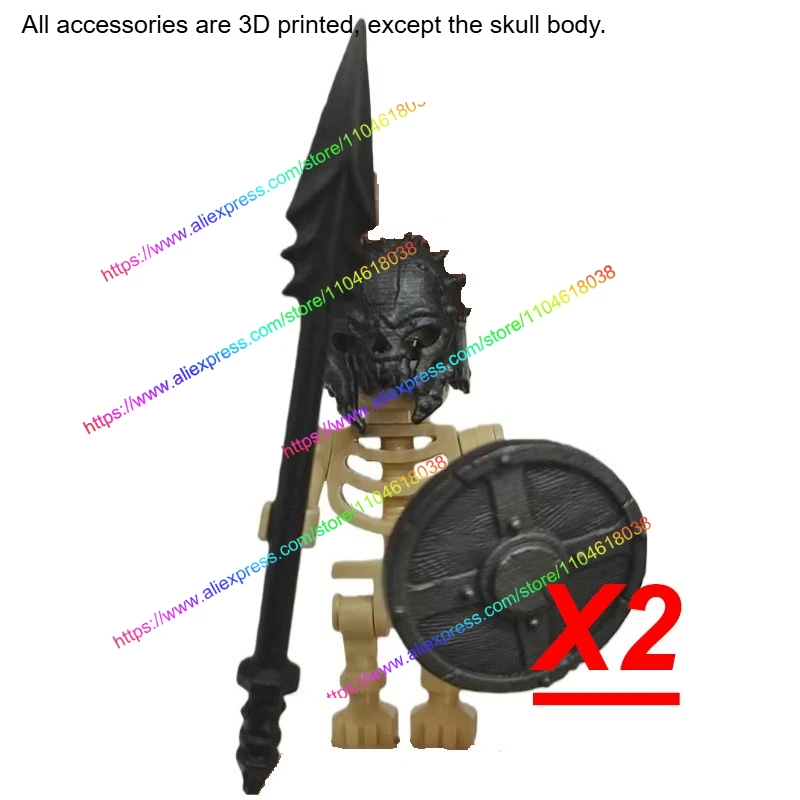 MOC Figuren Körperteile Bausteine Mittelalterliche Ritter Helm Bart Empire Hut Umhang Axt Hammer Sichel Mini-Bausteine Spielzeug Geschenke