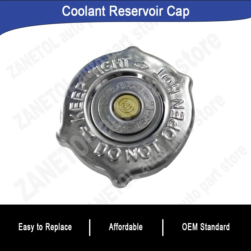 5278767AB 5183710AA ST207 ZANETOL Coolant Reservoir Cap for Dodge Charger 3.6L 2013~2023 for JEEP GRAND CHEROKEE 3.0L 1999~2014