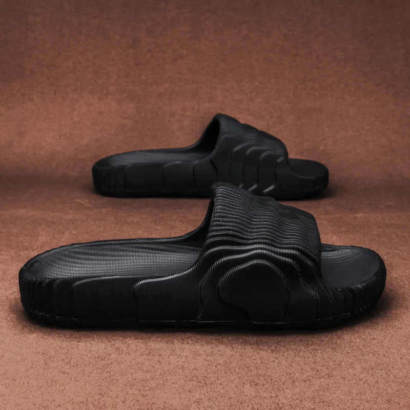 Soft Home Slippers Couple Summer Indoor Skid Proof Bathroom Slippers Sandals Hotel Solid Color Men Women Flip Flops Flat Shoes image 6