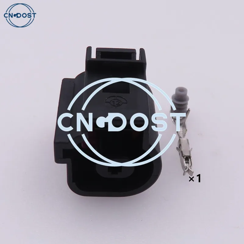 1 Set 1 Pin 1.5 Series Auto Motor Oil Pressure Sensor Socket Electric AC Assembly Waterproof Connector For VW Audi 1J0937081