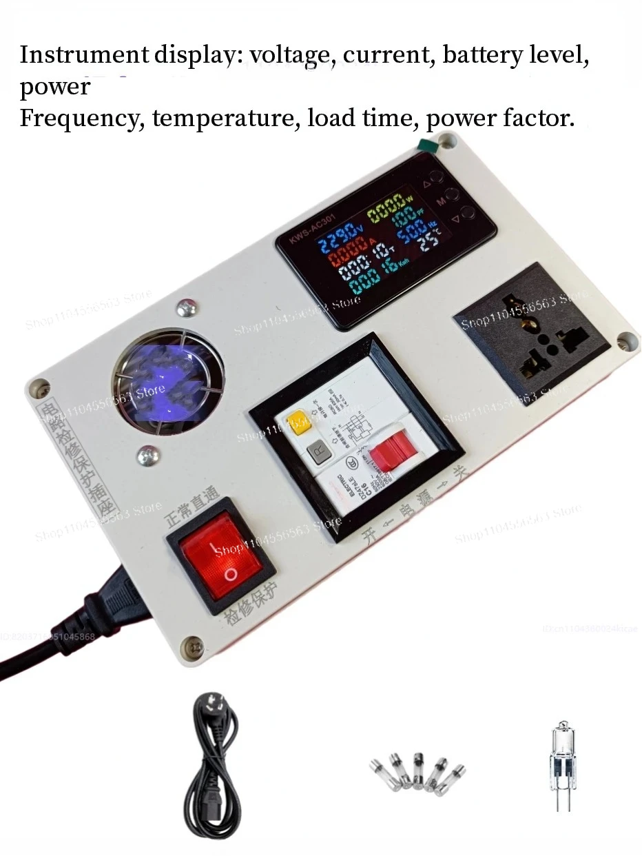 Multifunction Circuit Protector with Short Circuit & Leakage Protection for Induction Cooker TV Charger Power Outlet Maintenance
