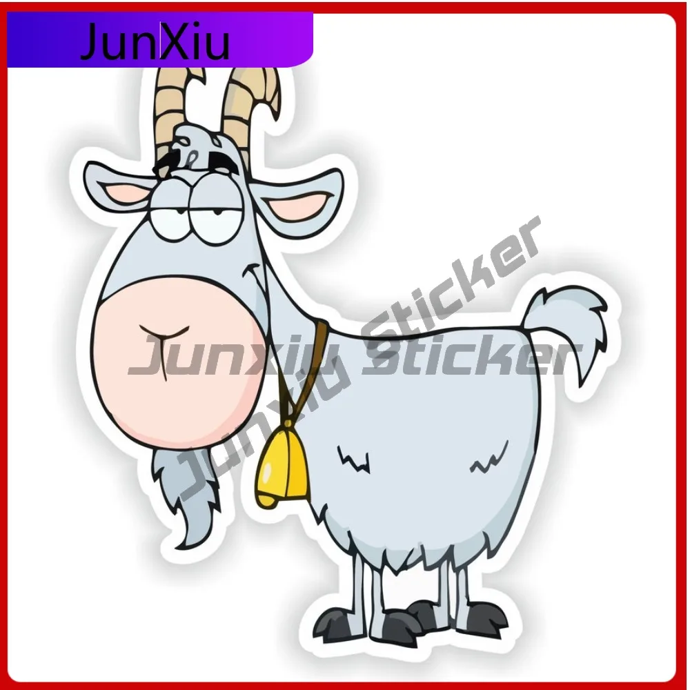 

Cool Goat Stickers Graffiti Cartoon Animals Decals Car Scratch Cover Vinyl Custom Waterproof Camping Sticker Decoration Outside