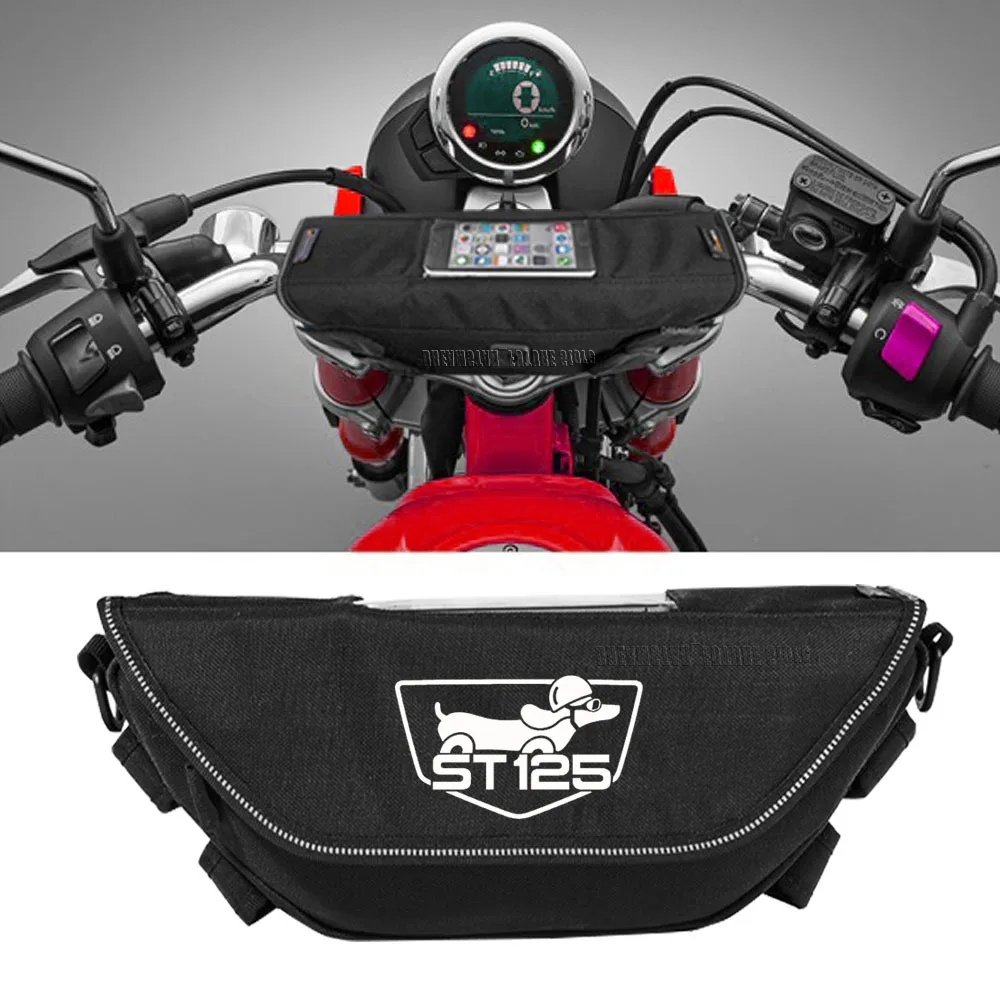 

FOR HONDA DAX125 ST125 Waterproof motorcycle handlebar travel navigation bag