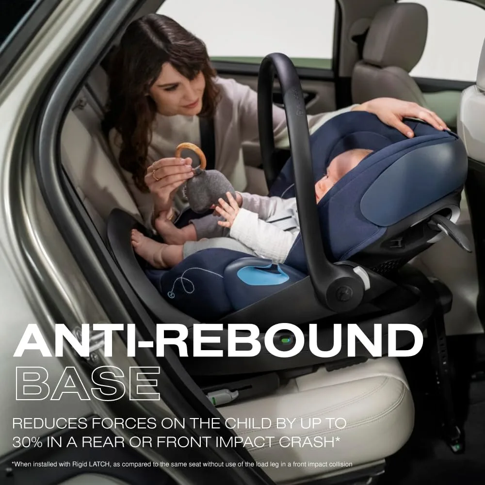 Comfort Extend Infant Car Seat with Anti-Rebound Base, Load Leg, Linear Side Impact Protection, Latch Install