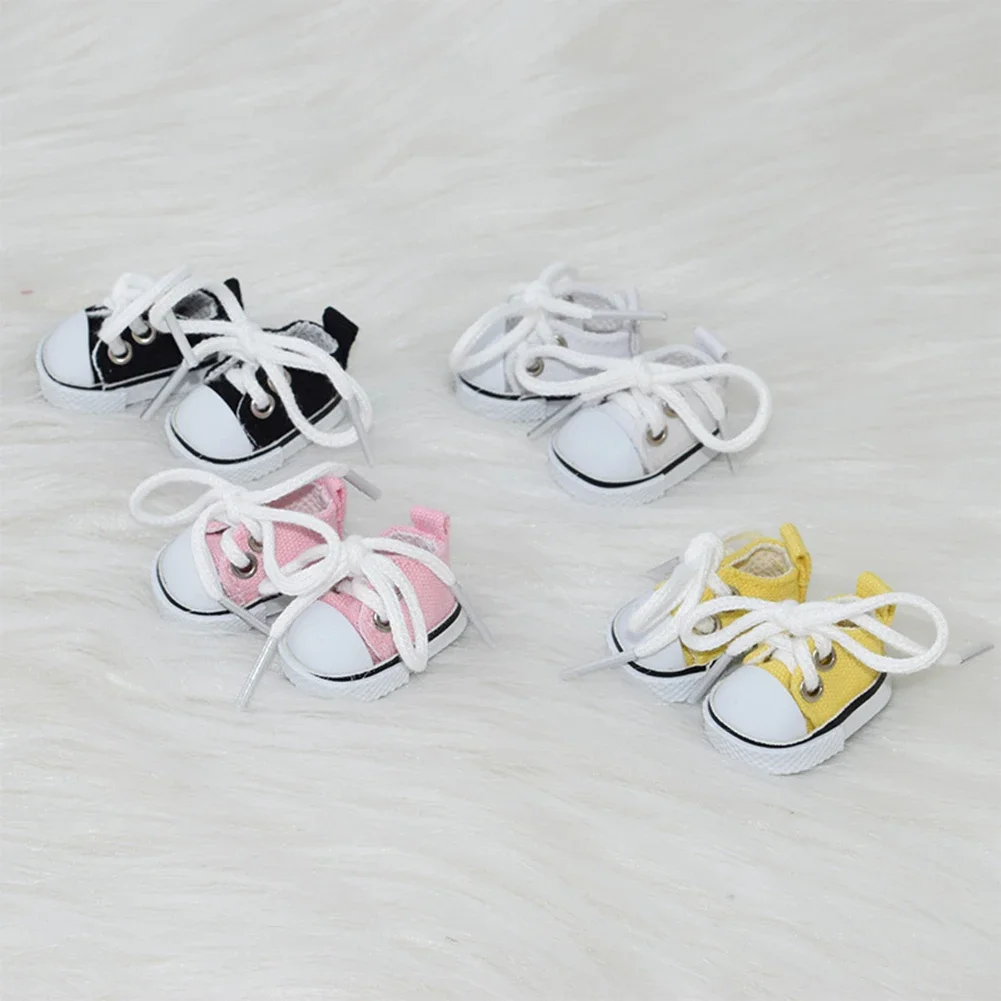 (Seulement chaussures) pour LABUBU 17 cm poupées en coton chaussures en toile de coton jouets chaussures de sport décontractées accessoires de poupées pour tenues labubu