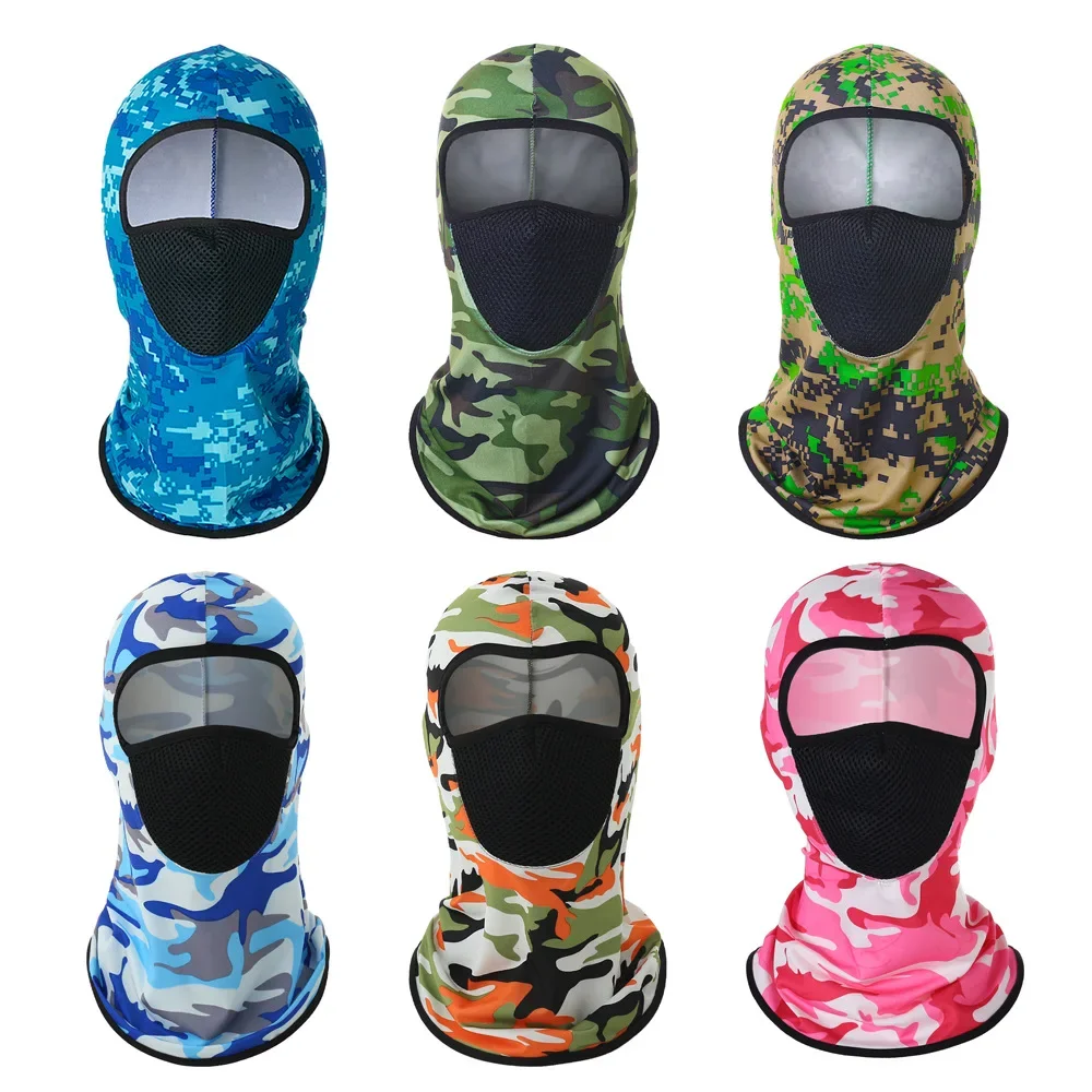 Outdoor Mens Hiking Cycling Mask Scarf Breathable Neck Gaiter Sport Motorcycle Summer UV Protection Face Cover Balaclava Mask