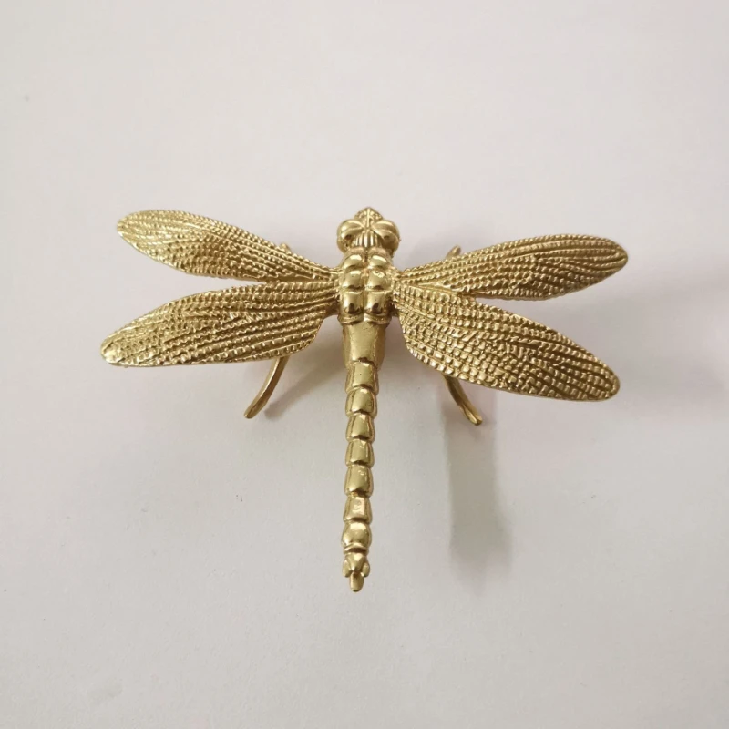 Brass Dragonfly Handle Pure Brass Decorative Handle Drawer Cabinet Door Handle Furniture