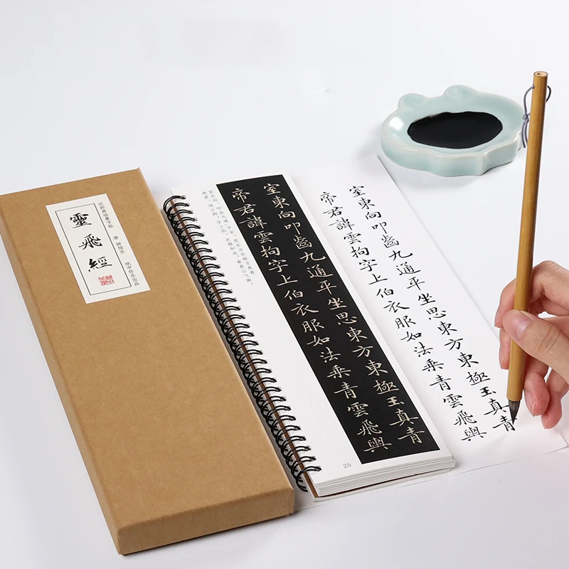 Ling Fei Jing Small Regular Script Calligraphy Copybook Traditional Chinese Calligraphy Brush Pen Practice Copying Writing Books