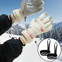 1Pair Winter Thermal Skiing Gloves Waterproof Touch Screen Gloves Outdoor Sports Warm Cycling Fishing Running Gloves Men Women