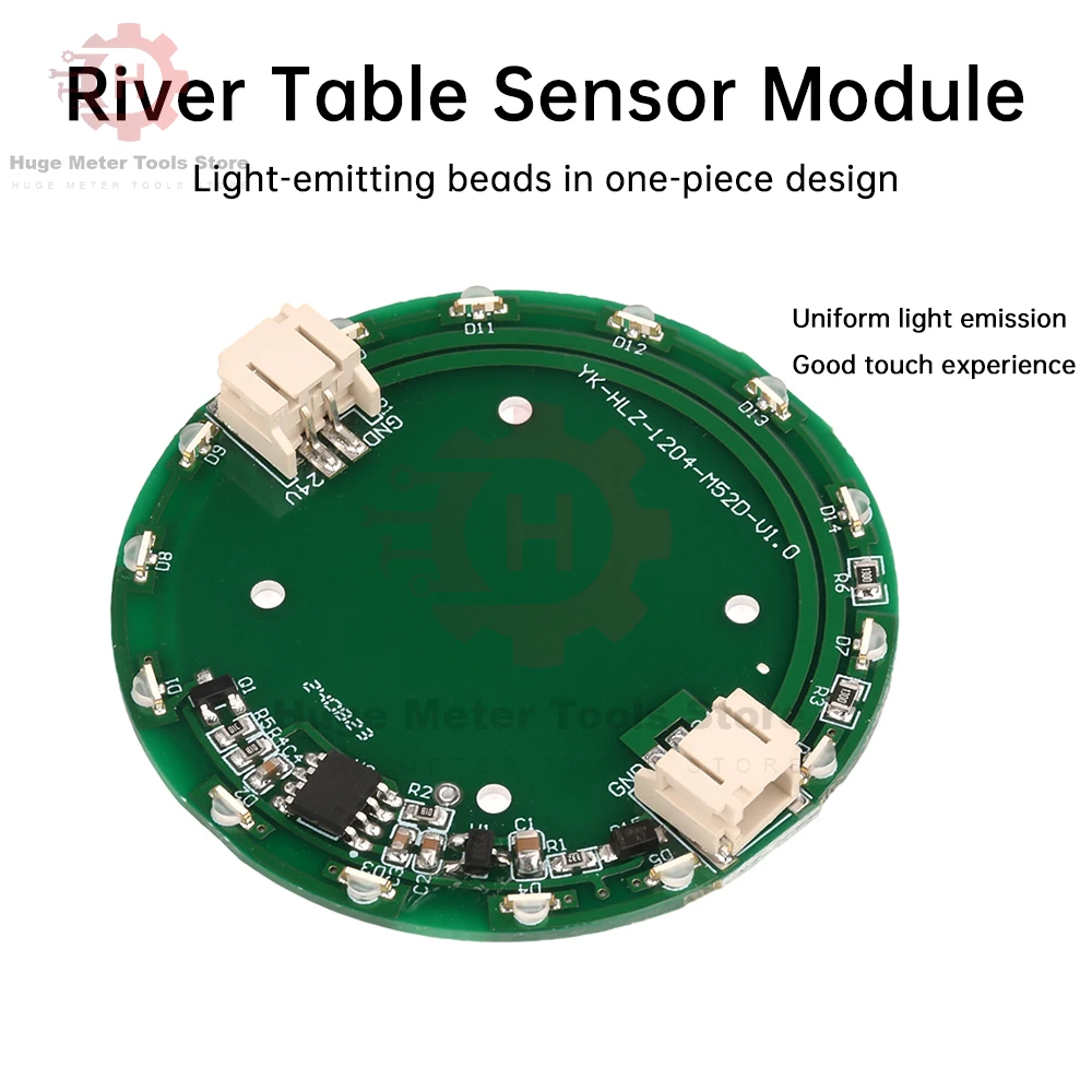 

DC 24V Smart DIY Smart River Touch Table Sensor LED Light Cellular Coil Light Strip Touch Sensor Circuit Module With Cable