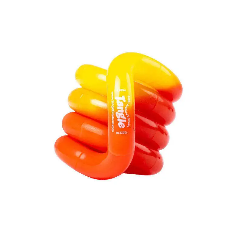 Genuine In-Stock Tangle Twist Color Changing Fossil Toys Marble Series Stress Relief Fidget Toys ADHD Attention Training Tools