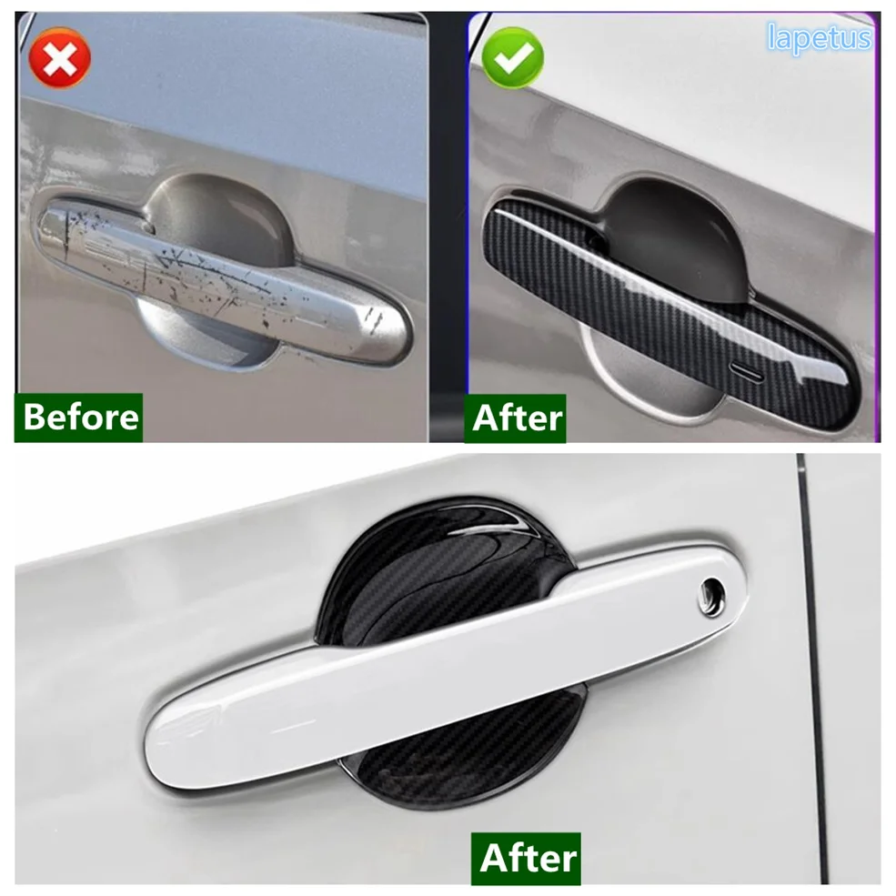 Outer Door Handle Clasing Catch Bowl Decoration Frame Cover Trim For Toyota Land Cruiser Prado 250 LC250 2024 2025 Accessories