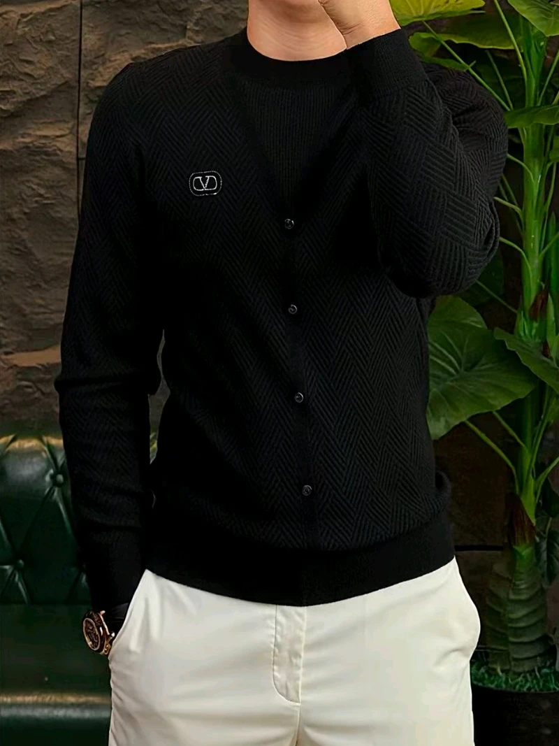 

High Quali Men's Knitted Sweater Casual Faionable Autumn Winter Clothes Sli Cool Trendy Versatile Ele Treetter