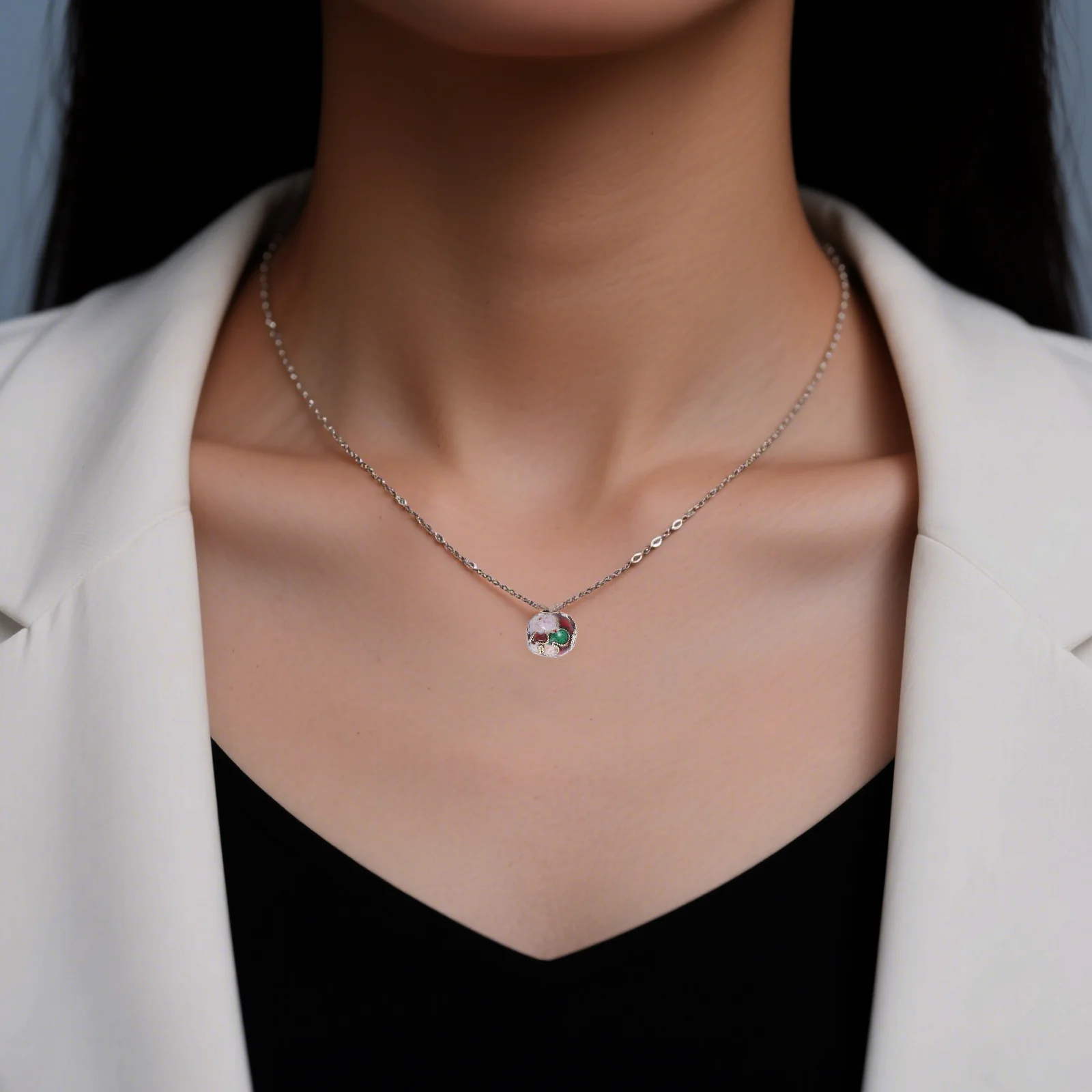 

15pcs Cloisonne For Jewelry Making Mixed Enamel Spacer Beads Handmade Chinese Style Craft Supplies Bicone Bracelet Beads