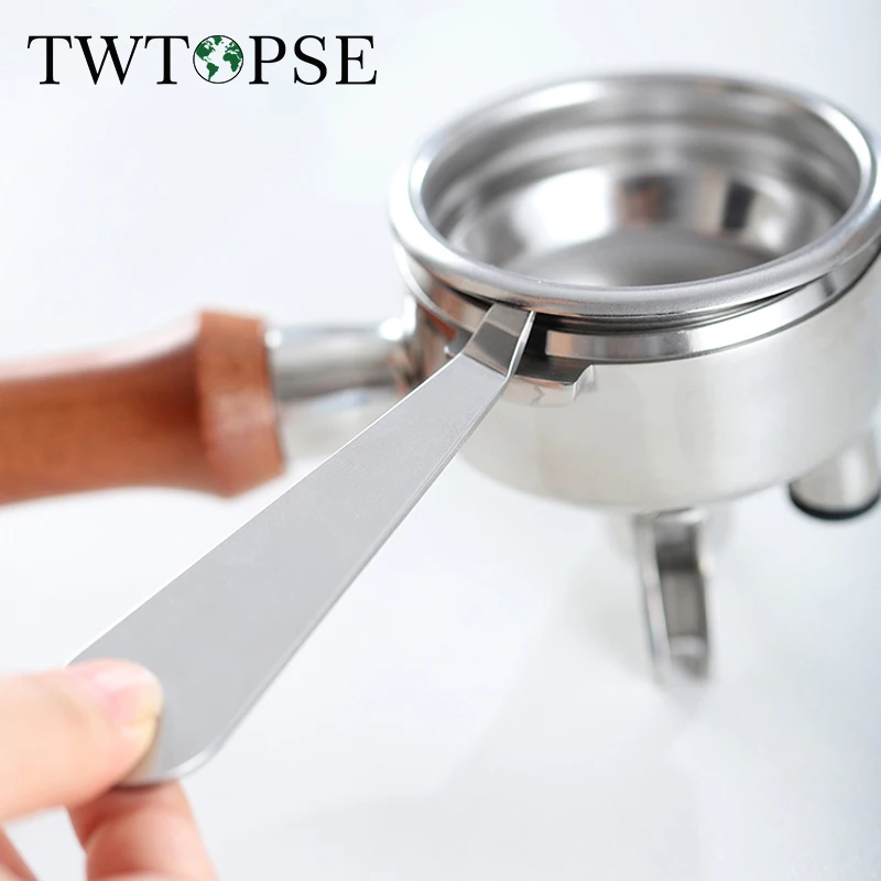 

TWTOPSE Миска для кофе с порошком Открывалка для кофе из нержавеющей стали 304 Ручка для кофе Чаша для порошка Открывалка для кофе Итальянская многофункциональная ручка