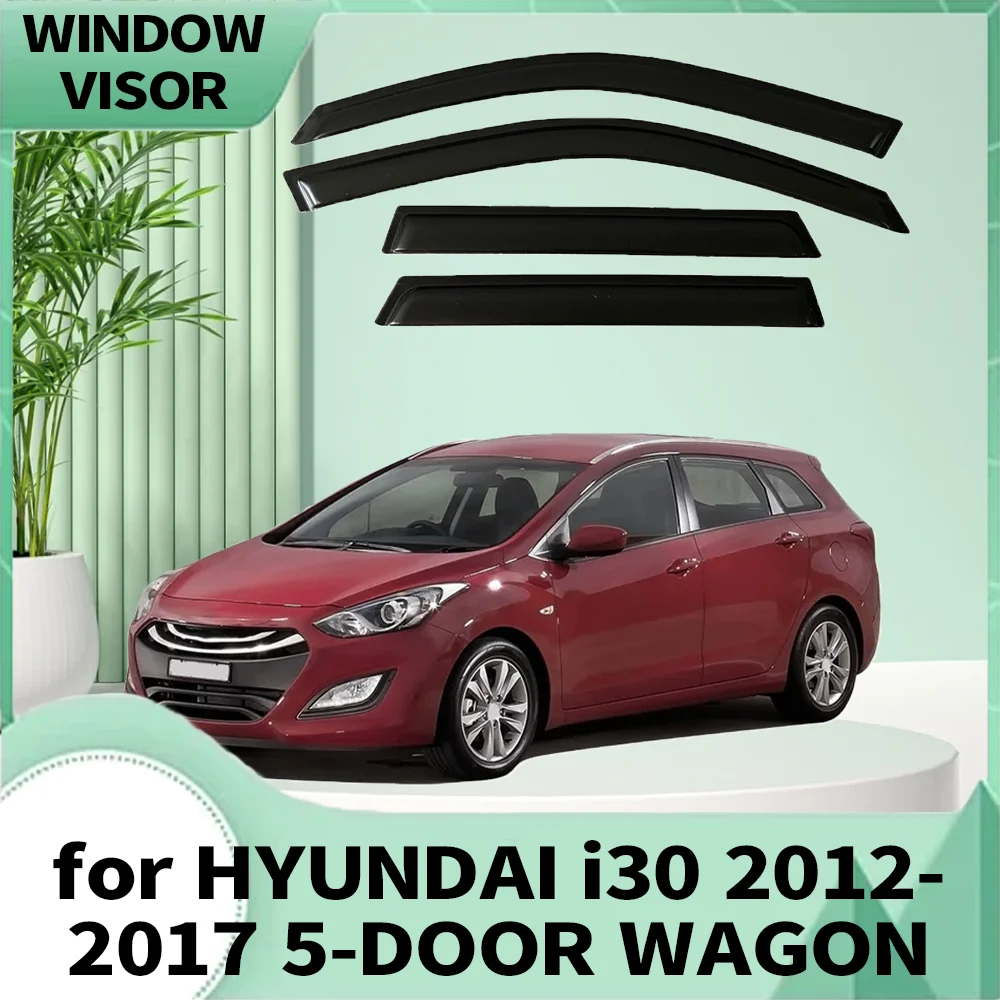 

Window Visor for HYUNDAI i30 WAGON 5DOOR 2012 2013 2014 2015 2016 2017 Weathershied Door Visor Wind Sun Rain Guards Side Window