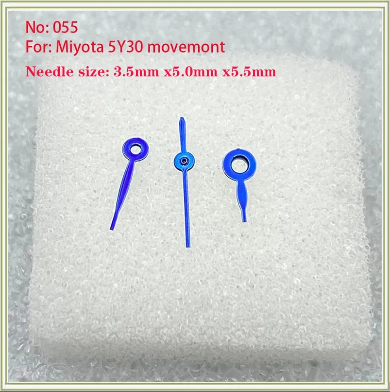 Watch accessories, suitable for universal women's needles, equipped with 5Y30 movement needles, three needles 055