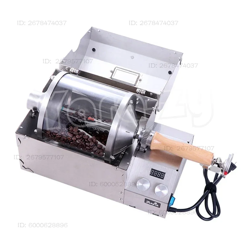 Household Coffee Roaster Commercial Coffee Bean Roaster Thermal High Temperature Resistant Quartz Glass Drum AS3-S400