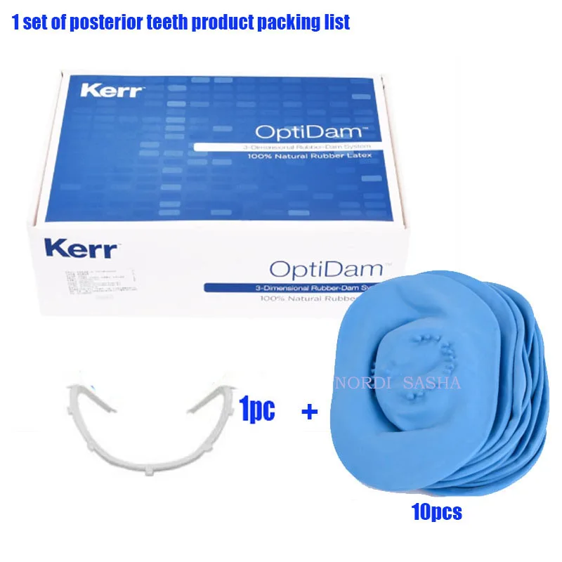 Pure Latex Kerr OptiDam Dental Rubber Dam Sheet Natural Latex Rubber Barrier Dams Frame Teeth Whitening For Anterior & Posterior