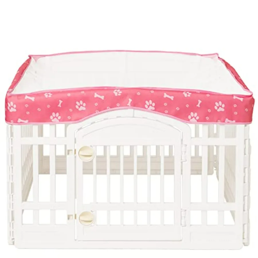 

Dog Playpen Mesh Top Cover for 36" Inch Pet Playpen with 4 Panels, [ Note: Playpen Not Included] Dog Crate Cover Pet Tent Puppy