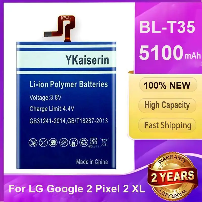

For LG Google 2 Pixel 2 XL BL-T35 High-Performance 5100mAh Mobile Phone Battery