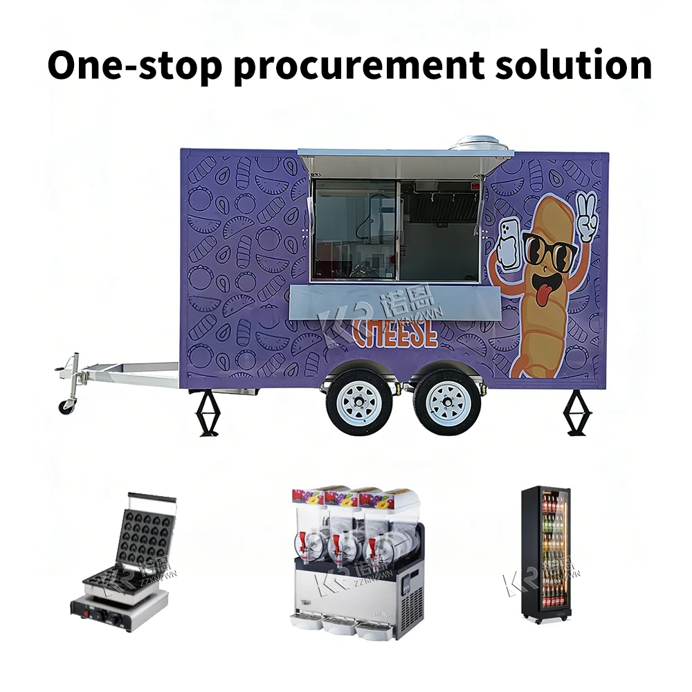 

Мобильный фудтрак для концессионной торговли: фургон для мороженого, пиццы, кофе, уличная еда, полностью оборудованный