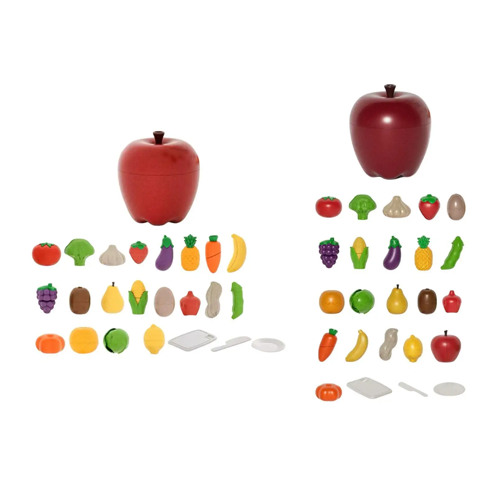 Wooden Toy Set for Kids Featuring Fruit And Vegetable Cutting