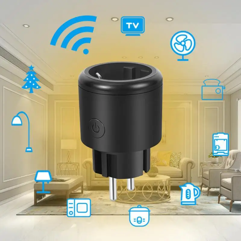 Xiaomi Tuya Smart Socket WIFI 16A EU Plug With Monitoring Timing Function Smart Home Electronic Power Outlet Alexa Google Home