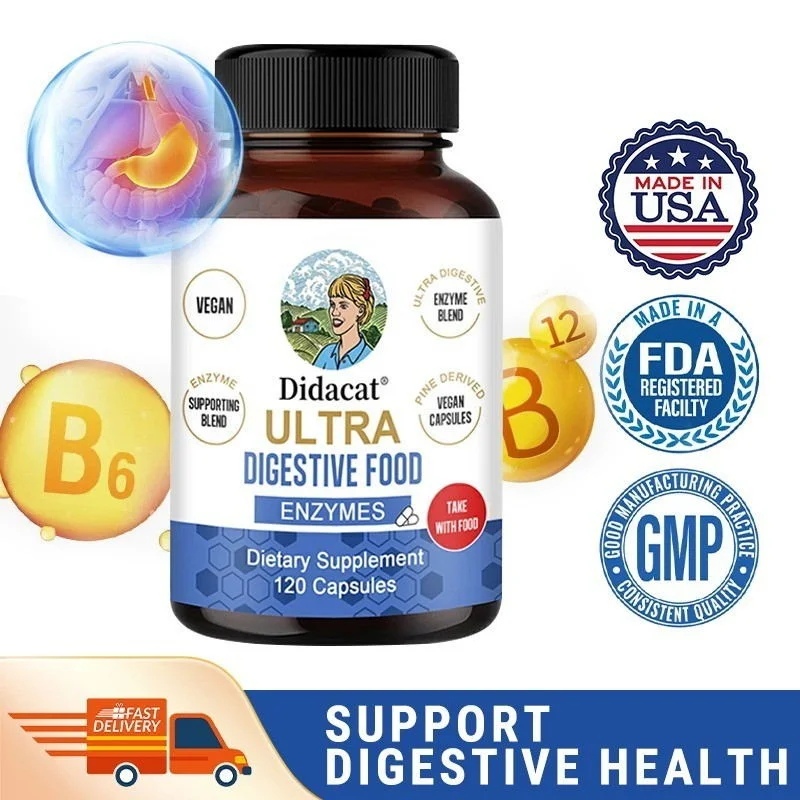 Super Digestive Enzyme - Intestinal Digestive Health Capsules Relieve Bloating and Flatulence and Promote Nutrient Absorption