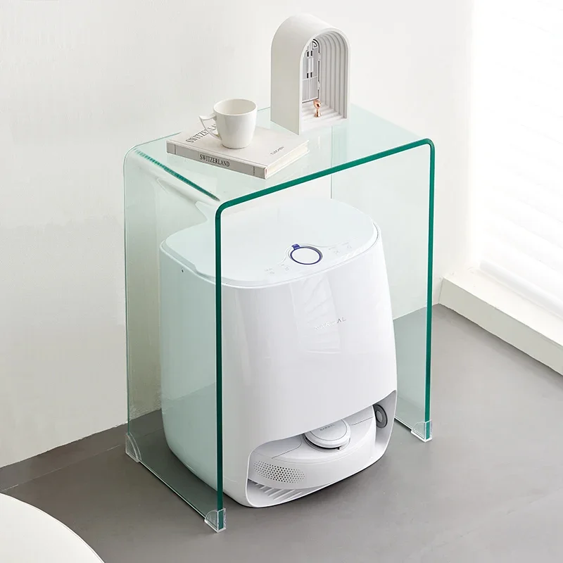 

Modern Simple Bedside Table Sweeping Robot Glass Cover