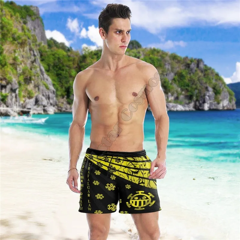 Demon Slayer Beach Shorts 3D Printed Shorts Summer Casual Men's Shorts Loose Quick Drying shorts Cosplay Clothes