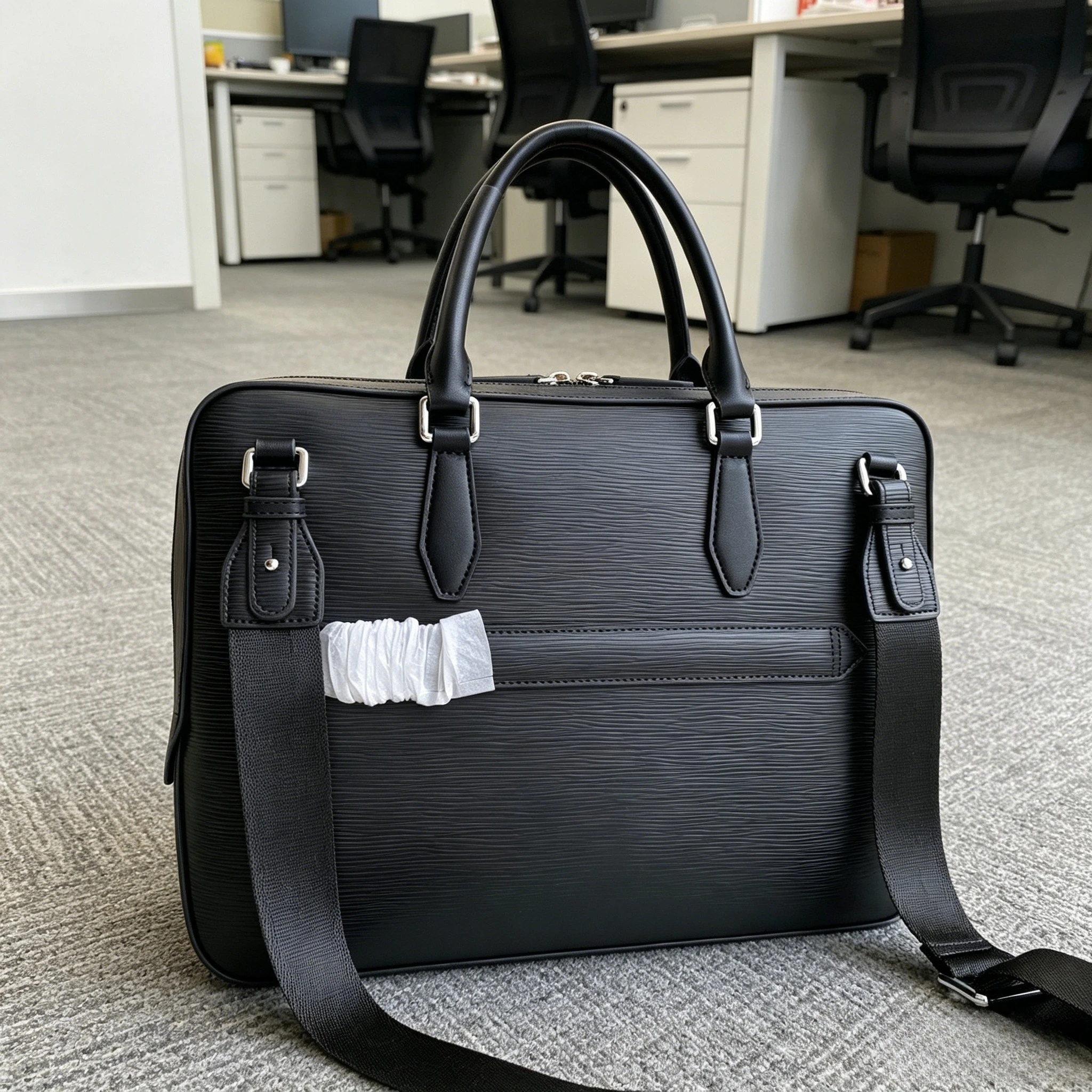 Classic Cowhide Men Handbag Business Briefcase Multi-purpose Office Commute Leather Bag view 2