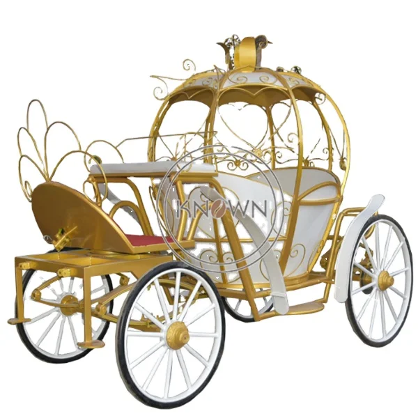 OEM Customized Royal Electric Life Size Horse Carriage for Sale Pumpkin Mini Cinderella Horse Carriage Trailer Princess