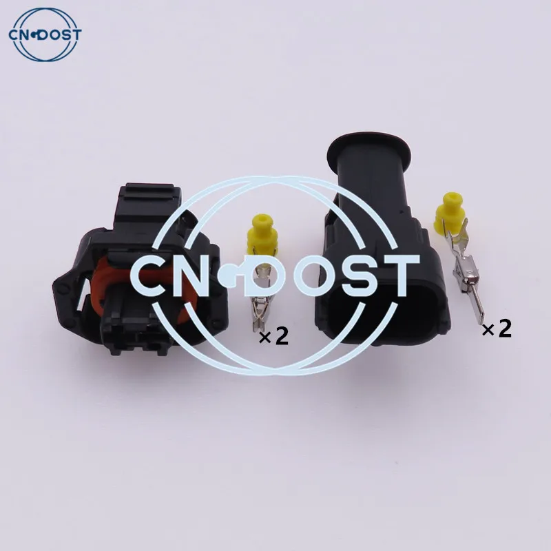 1 Set 2 Pin 1928403874 1928404226 Diesel Fuel AC Assembly Rail Injector Connector Crankshaft Sensor Plug For Bosch Ford Renault